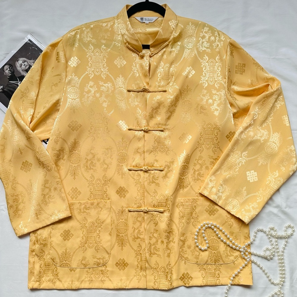 Yellow Blouse Jacket Asian style